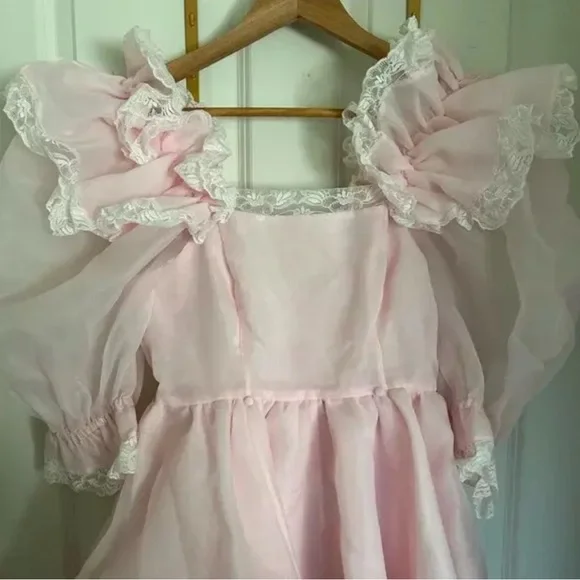 NWT Selkie Duchess Sugarfrill Dress in Baby Soft Pink size Small - Picture 7 of 10
